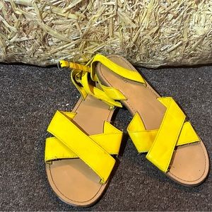Yellow sandals